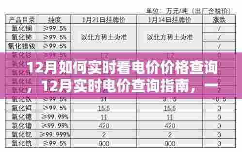 掌握电价动态，12月实时电价查询指南