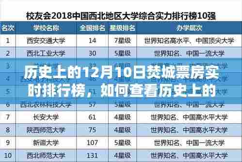 历史上的12月10日焚城票房实时排行榜，查看指南与详细步骤解析