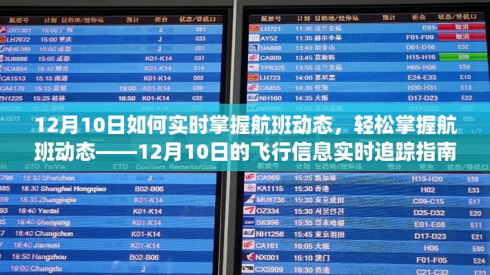 12月10日航班实时追踪指南，轻松掌握飞行信息，掌握航班动态不费力
