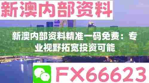新澳内部资料精准一码免费：专业视野拓宽投资可能