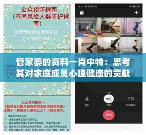 管家婆的资料一肖中特：思考其对家庭成员心理健康的贡献