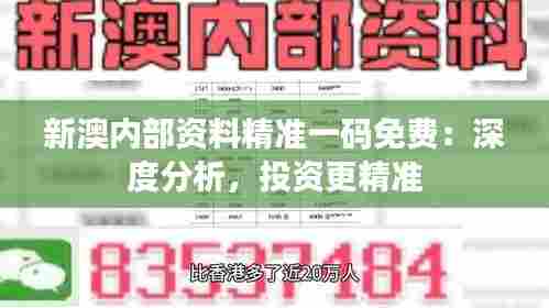 新澳内部资料精准一码免费:深度分析,投资更精准