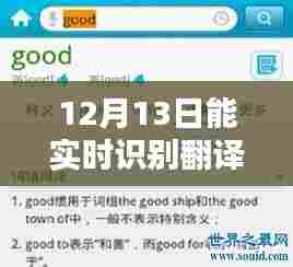 实时翻译软件的潜力与挑战,在12月13日的视角