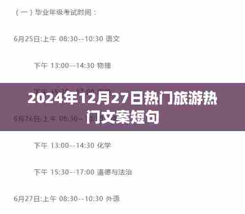 2024年旅游热门文案精选短句