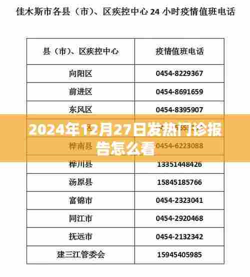 2024年12月27日发热门诊报告解读指南