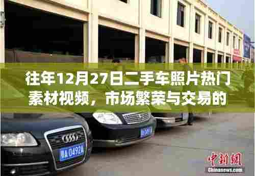 「市场繁荣与交易活跃，二手车照片热门素材视频回顾」