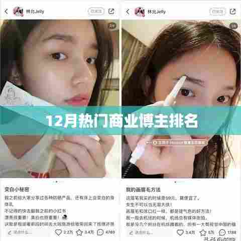 12月热门商业博主榜单揭晓