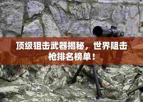 顶级狙击武器揭秘，世界阻击枪排名榜单！