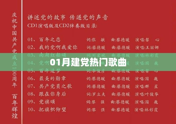 一月建党热门歌曲盘点