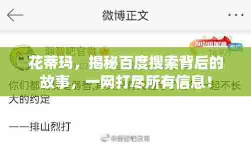 花蒂玛，揭秘百度搜索背后的故事，一网打尽所有信息！